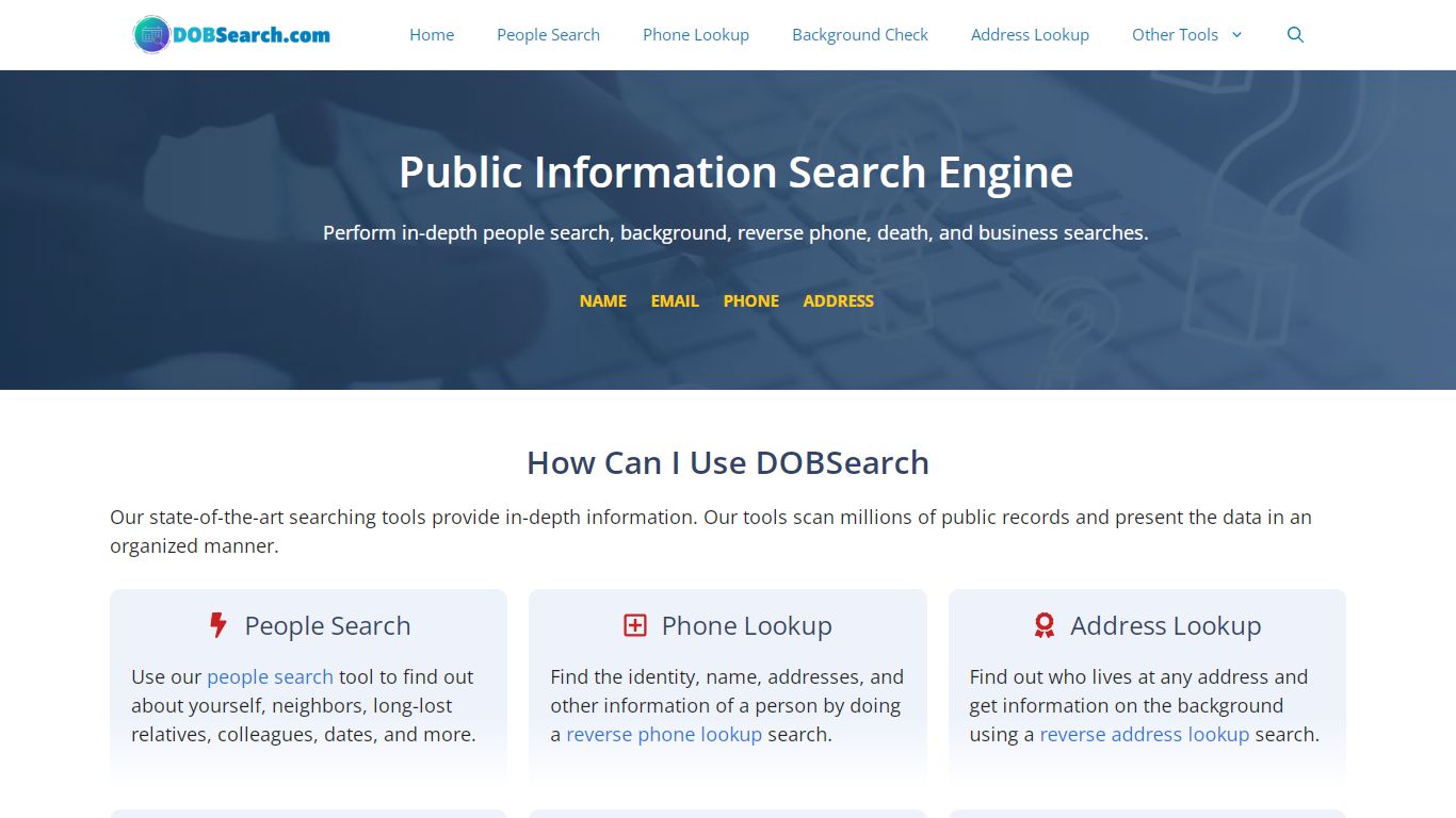 DOBSearch: Search People, Phone, Addresses, Background